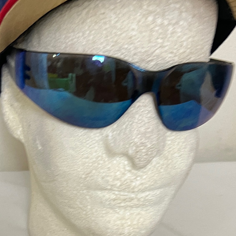 Hagerman Unisex Robotic Rectangular Rimless Shiel… - image 2